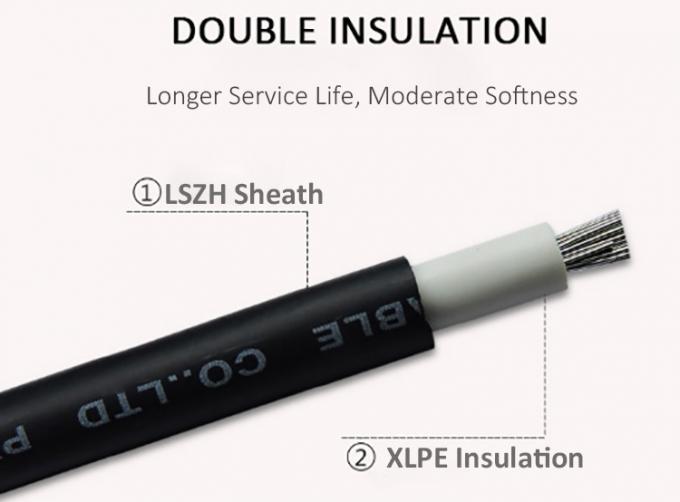 Kable fotowoltaiczne słoneczne 4 mm Kable fotowoltaiczne słoneczne 6 mm2 dla samochodów fotowoltaicznych Kable niskiego i średniego napięcia 1