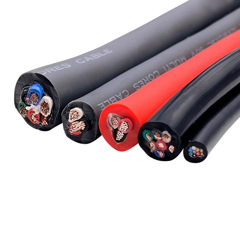 Kabel do ładowarki EV H05bz5-F / H07bz5-F z silikonową izolacją, 105 stopni C, 300/500V, prąd znamionowy 16A