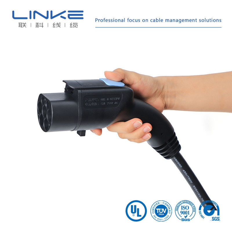 Kabel do ładowania pojazdów elektrycznych 32A 7kW 16A z płaszczem TPE i możliwością dostosowania długości