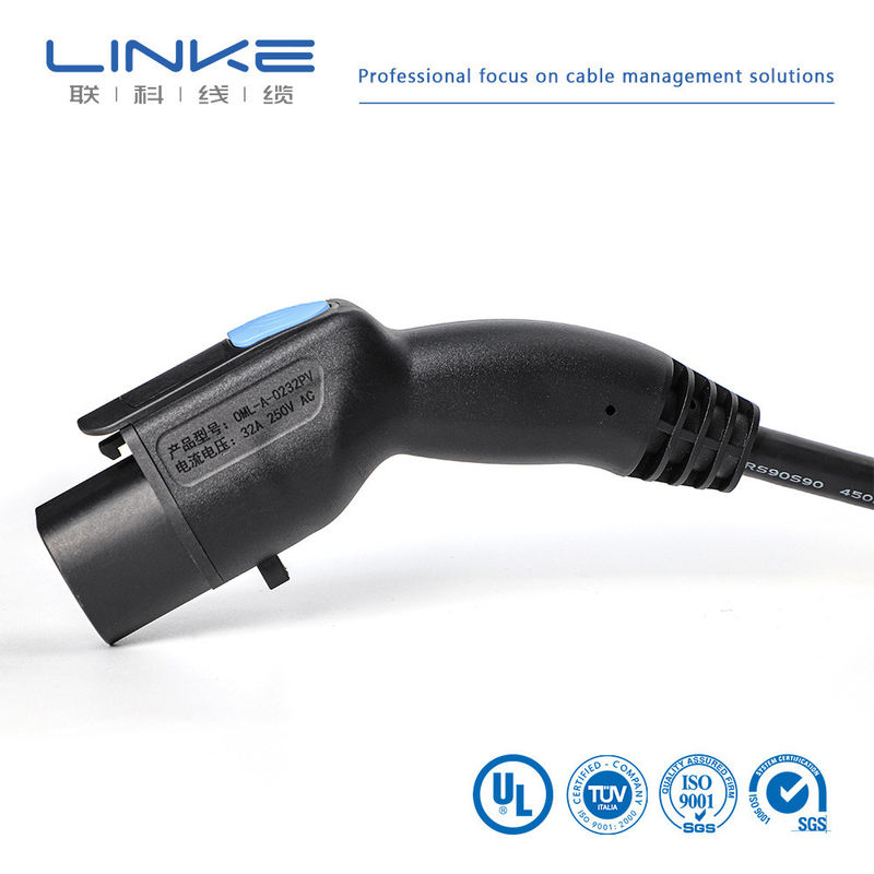 5m Kabel ładowarki pojazdów elektrycznych 16A 32A TUV Sud Certyfikowany złącze stacji AC