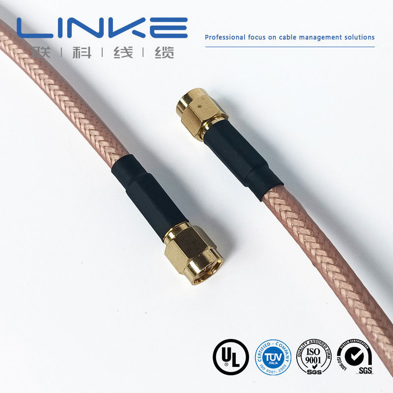 Wurth Elektronik RG142 kabel koaksjalny 50 Ω, 4,95 mm OD SMA męski do SMA męski biały kabel pojazdów nowej energii