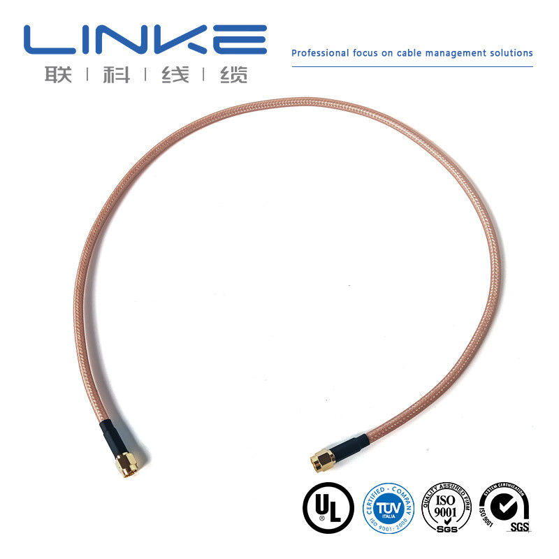 Wurth Elektronik RG142 kabel koaksjalny 50 Ω, 4,95 mm OD SMA męski do SMA męski biały kabel pojazdów nowej energii