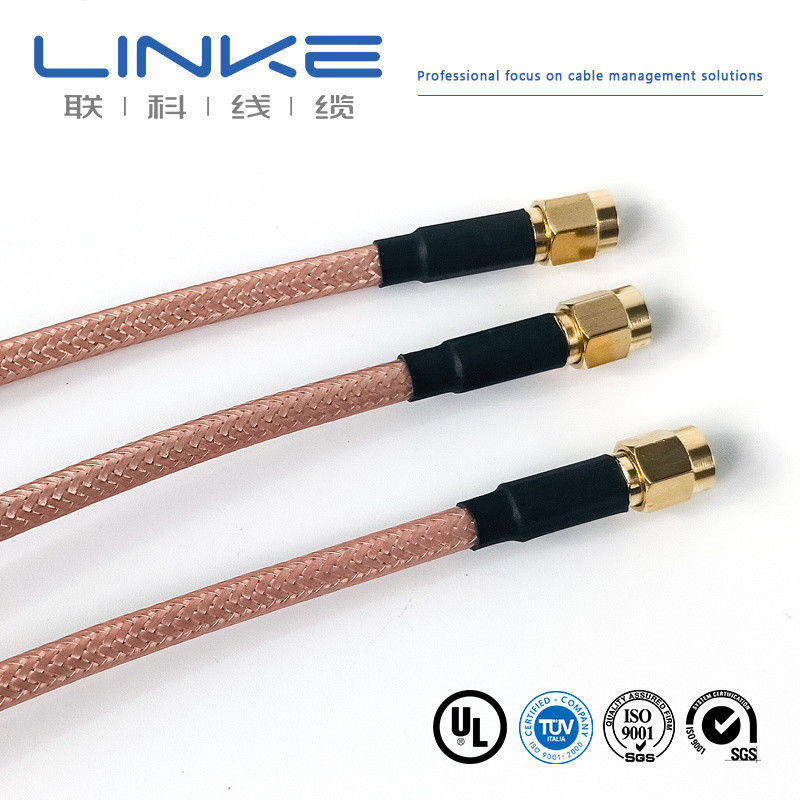Wurth Elektronik RG142 kabel koaksjalny 50 Ω, 4,95 mm OD SMA męski do SMA męski biały kabel pojazdów nowej energii