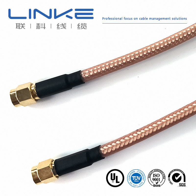 Wurth Elektronik RG142 kabel koaksjalny 50 Ω, 4,95 mm OD SMA męski do SMA męski biały kabel pojazdów nowej energii