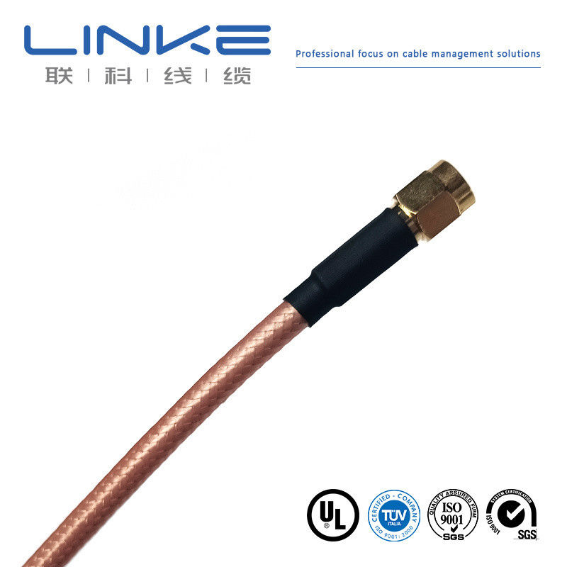 Wurth Elektronik RG142 kabel koaksjalny 50 Ω, 4,95 mm OD SMA męski do SMA męski biały kabel pojazdów nowej energii