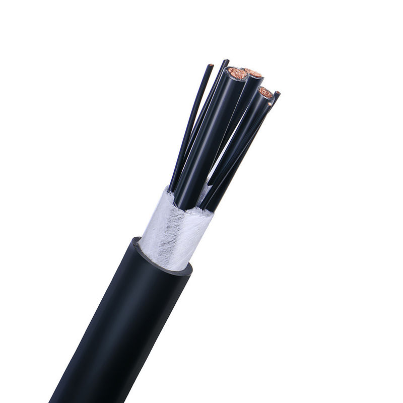 Czarny kabel koaksjalny z płaszcza PVC serii RG6 / Rg58 / Rg11 / Rg59 do nadzoru wideo