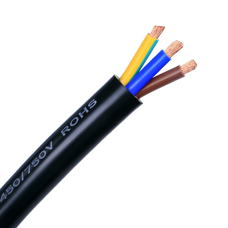 1.5mm 2.5mm 4mm 6mm Kabel elektryczny wielożyłowy elastyczny okrągły 3-żyłowy izolowany PVC Rvv