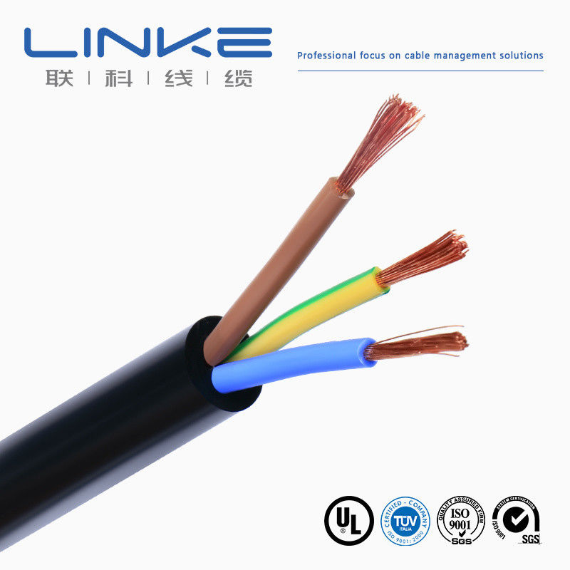 300/500v Miedź Dwukrotnie Wyizolowany Przewodnik Stranded PVC 3core 4mm RVV Kabel Elektryczny Elastyczny