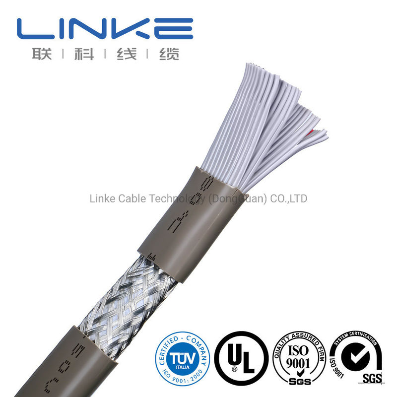 Włókno elektryczne płaskie UL z materiałami do bandażu rur PVC i 50 rdzeniami 28AWG