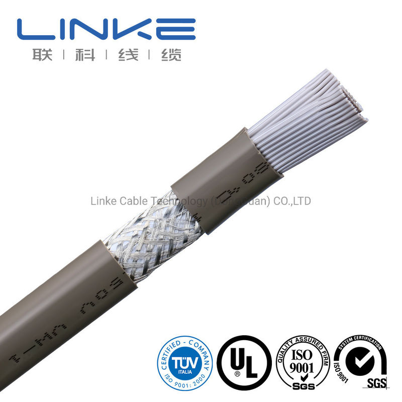 Włókno elektryczne płaskie UL z materiałami do bandażu rur PVC i 50 rdzeniami 28AWG