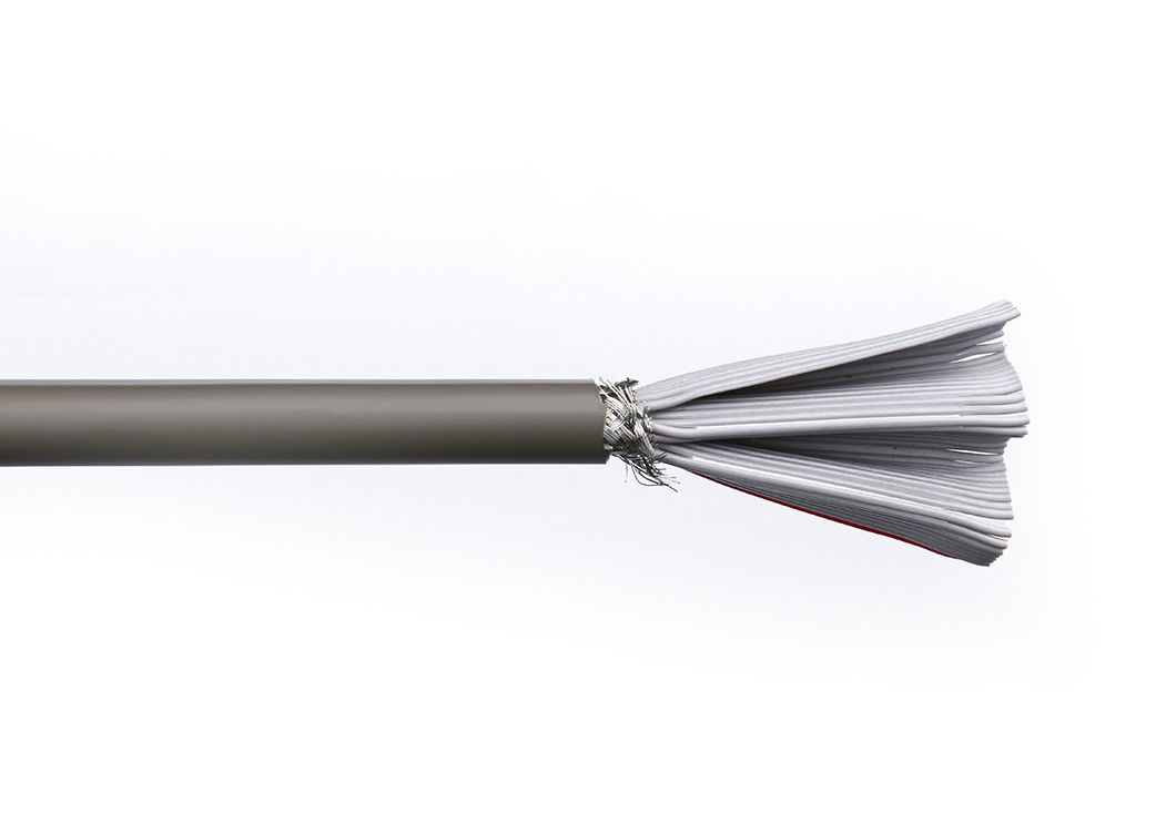 Elektryczny elastyczny izolowany płaski kabel z PVC z przetworzonym miedzianym przewodnikiem elektrycznym UL Certified Wire Low-Voltage Flat Cable