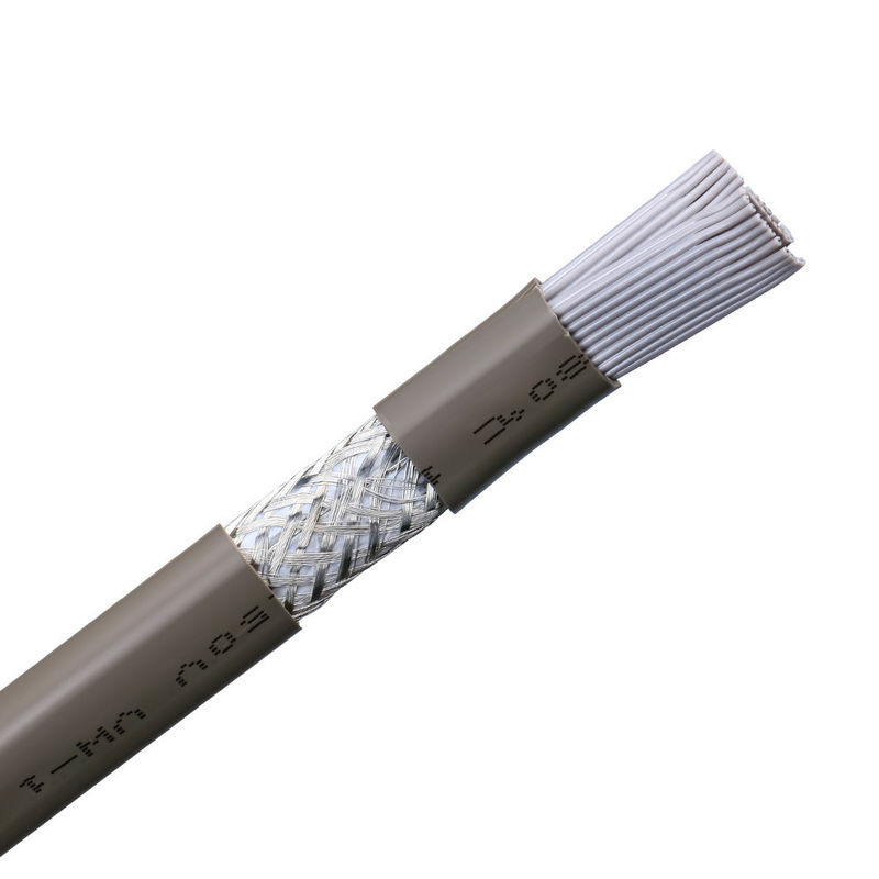 Materiał obudowy PVC UL2464 Szary z czerwoną krawędzią 20 szpilów Kabel głośnikowy z płaską wstążką