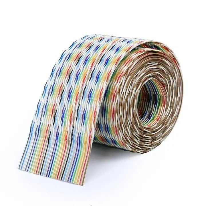 UL2651 28AWG 1.27mm Pitch 10pin 12pin Rainbow Ribbon Harness Flat Cable dla przemysłu