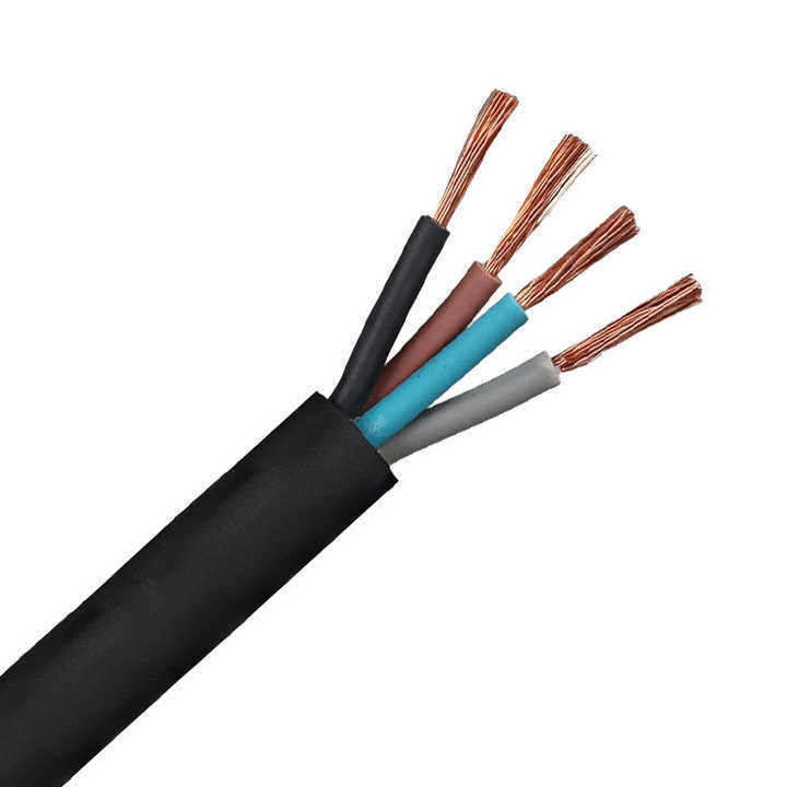 Podziemny elastyczny kable elektryczne pokryte gumą z PVC o pojemności 0,5 mm2 dla płynnej pracy