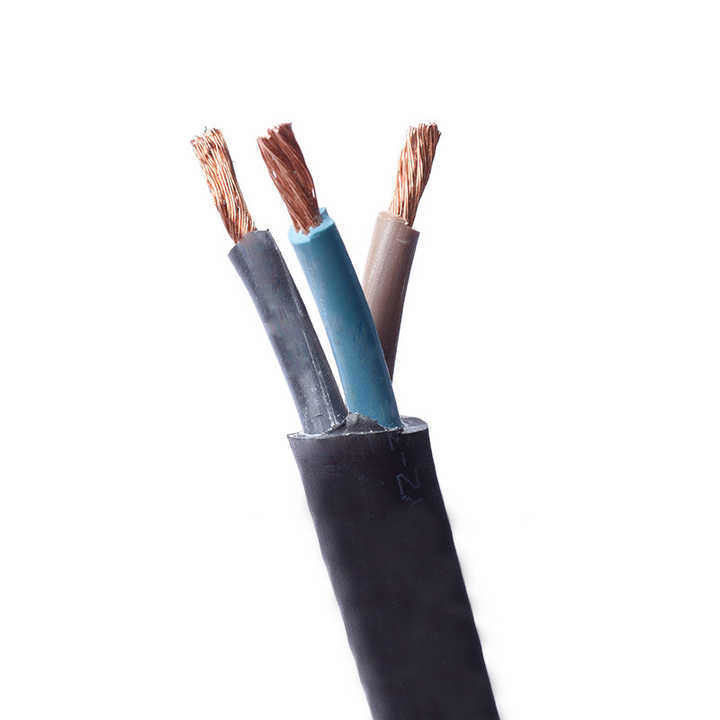 Podziemny elastyczny kable elektryczne pokryte gumą z PVC o pojemności 0,5 mm2 dla płynnej pracy