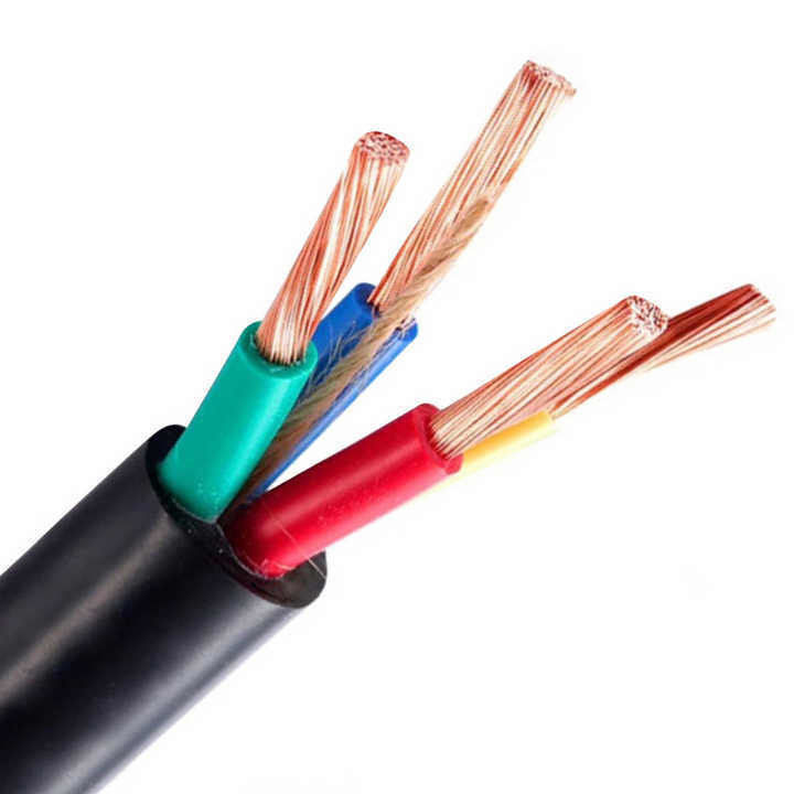 Podziemny elastyczny kable elektryczne pokryte gumą z PVC o pojemności 0,5 mm2 dla płynnej pracy