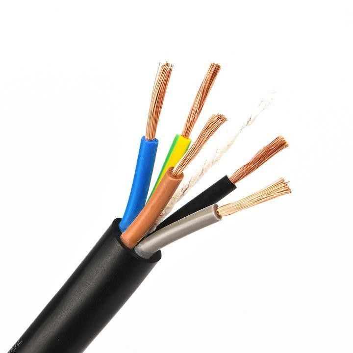 Podziemny elastyczny kable elektryczne pokryte gumą z PVC o pojemności 0,5 mm2 dla płynnej pracy