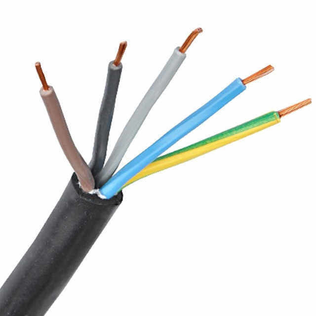PVC izolowany 4-rodzeniowy 3*6+1*4 elastyczny kabel do urządzeń elektrycznych domowych i przemysłowych