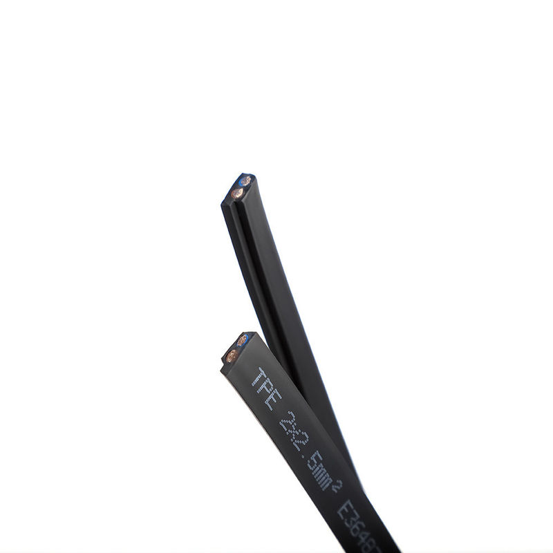 Włókno płaskie 300V z miedzianego rdzenia z obudowy PVC do zastosowań motoryzacyjnych i przemysłowych