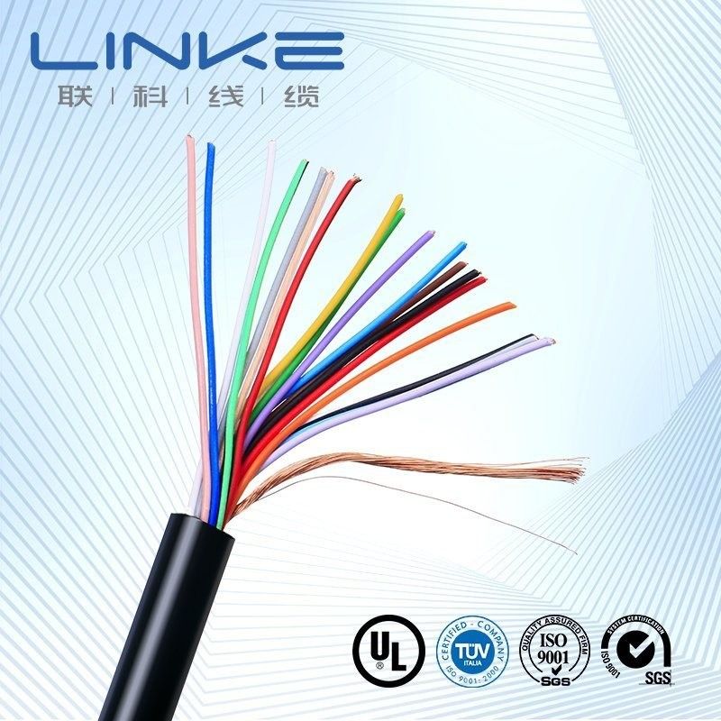 Przyczepa okrągły kabel niskiego napięcia 7 rdzeni dla przemysłowego systemu elektronicznego