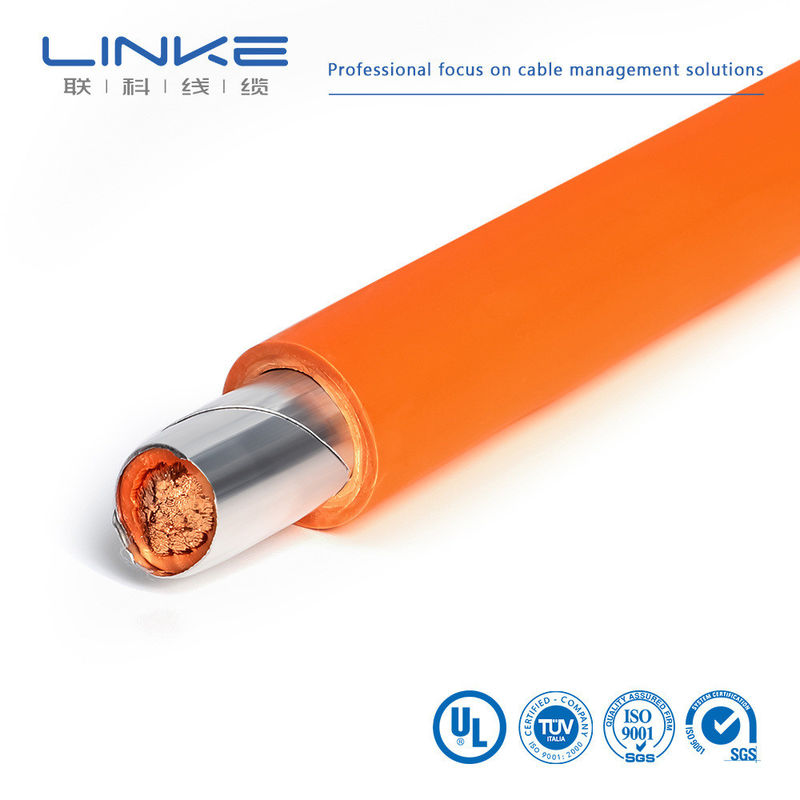 XLPE Jacket Kabel wysokonapięciowy Kabel ładowania Ev 25Mm2 35Mm2 50Mm2 70Mm2 Pomarańczowy 1000/1500V Podwójny izolowany kabel HV Kabel samochodowy Kabel osłonięty dla pojazdów elektrycznych