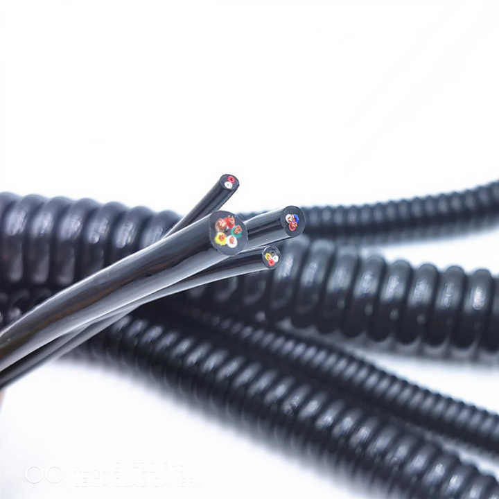 Dostosowany kabel sterujący przemysłowy do przetwarzania wysokiej mocy OEM kabel spiralny z certyfikatem UL