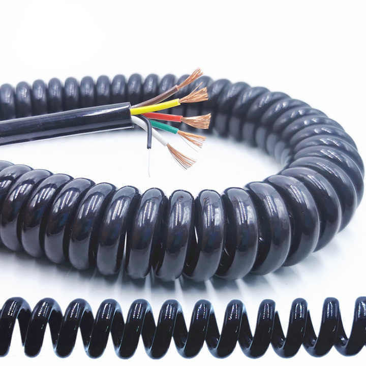Dostosowany kabel sterujący przemysłowy do przetwarzania wysokiej mocy OEM kabel spiralny z certyfikatem UL