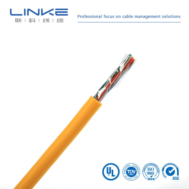 CAT5e UTP LAN Kabel CCA 1000 ft Żółty Opcjonalny wypełniacz Waluty USA USA Stały żółty