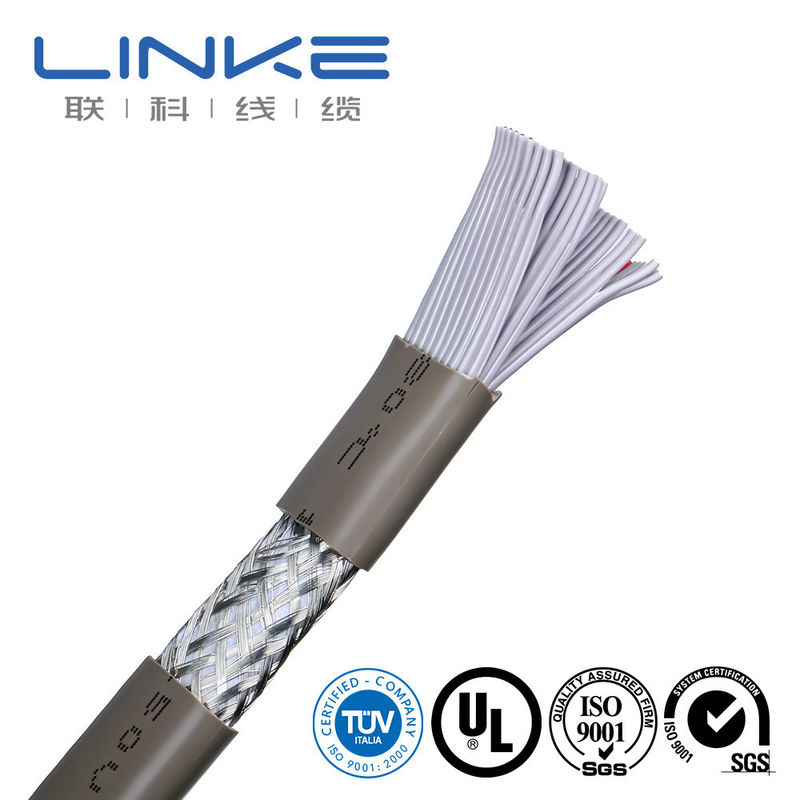 50 rdzeni Shield Flat Industrial Control Cable z izolacją PVC i osłoną TPU