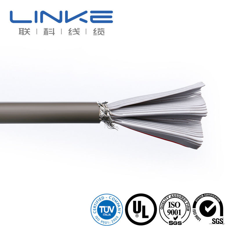 50 rdzeni Shield Flat Industrial Control Cable z izolacją PVC i osłoną TPU