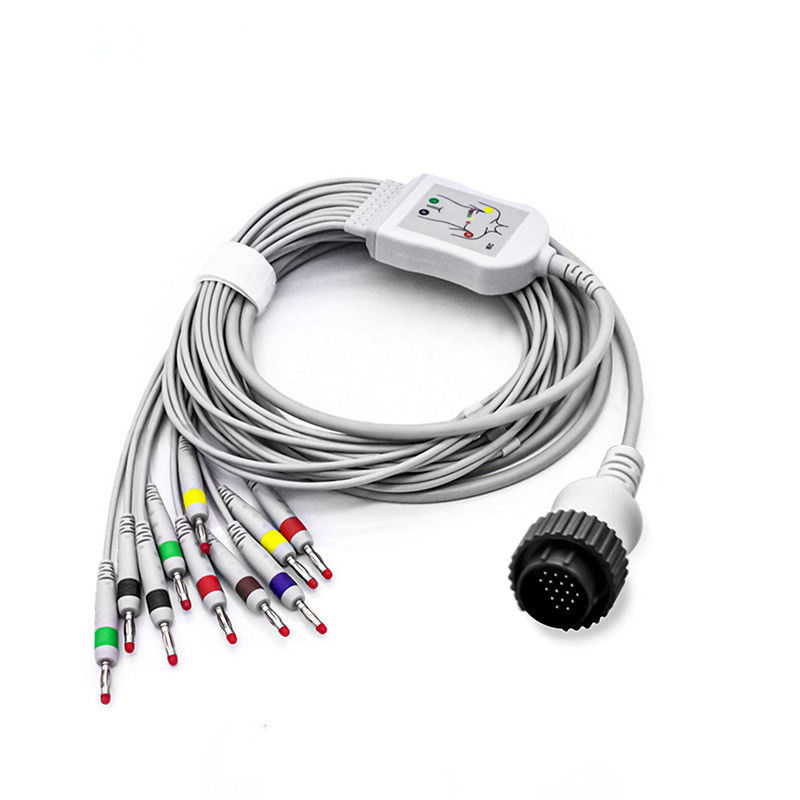 10 przewodów EKG EEG EKG Kabel do monitorów bionetów Schille TPE izolowane przewody ołowiowe