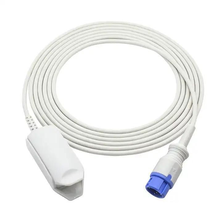 TPU Jacket Tinned Copper Conductor and Shield SpO2 Raw Cable for Pulse Oximeter Medical Grade Silicone Isolation