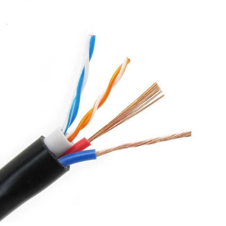Niestandardowy wysoko elastyczny kabel kompozytowy Cat 5 miedziany kabel sieciowy do elektrowni