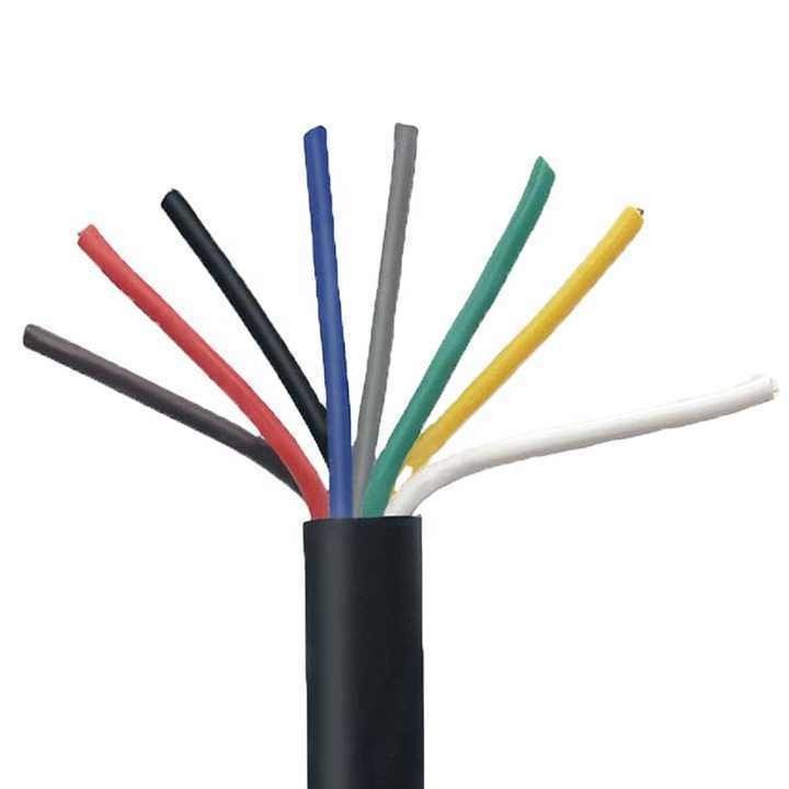 Okrągły drut Miedziany Rdzeń XLPE Izolowany Kabel Sterujący PVC Obudowa 0,16 mm Wielkodzeniowa