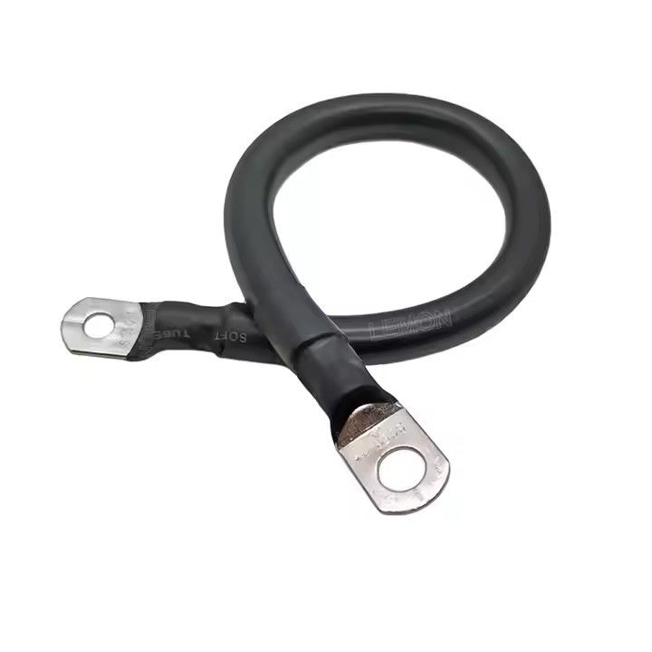 Czarny 2 gauge AWG Custom Battery Cable Wątek miedziany do instalacji słonecznych, morskich, inwerterów