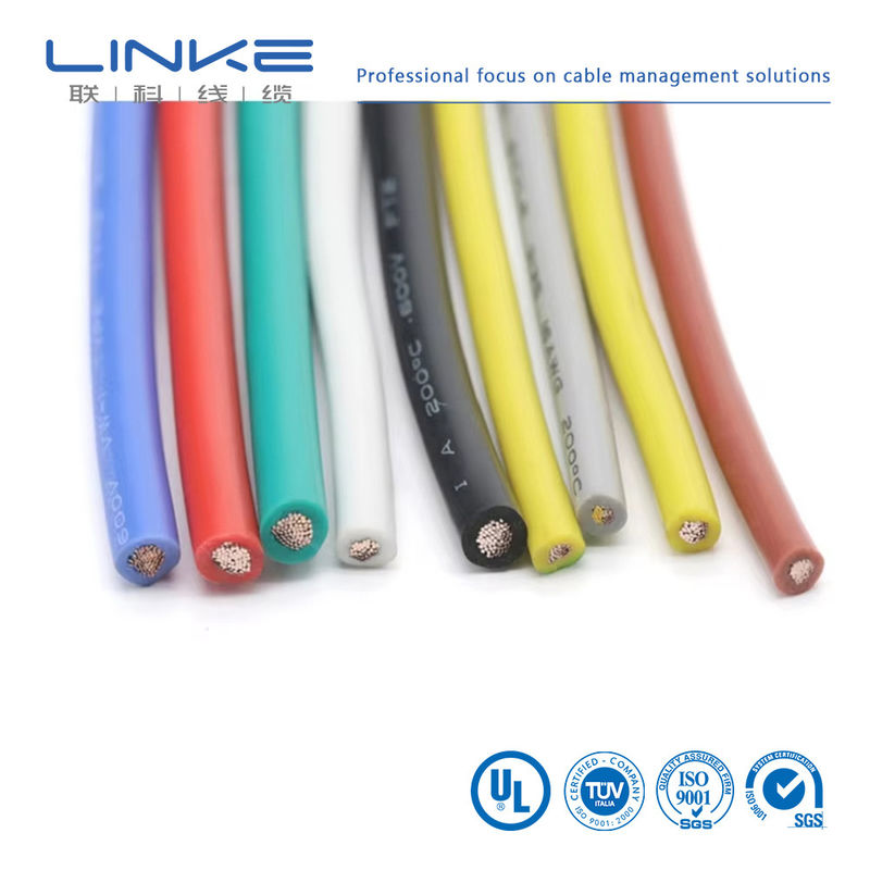 UL3135 Włókno z gumy silikonowej 30 28 26 24 22 20 18 16 14 12 10 AWG Kabel oświetleniowy LED z miękkiej miedzi elektronowej