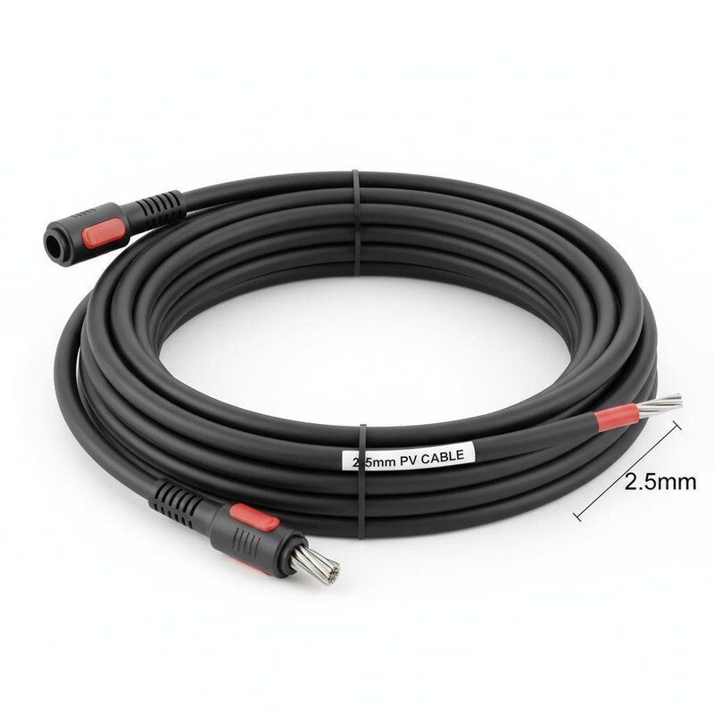 Dostosowanie Kabel PV 2,5 mm Panel słoneczny DC Kabel zasilania z przewodnikiem miedzianym