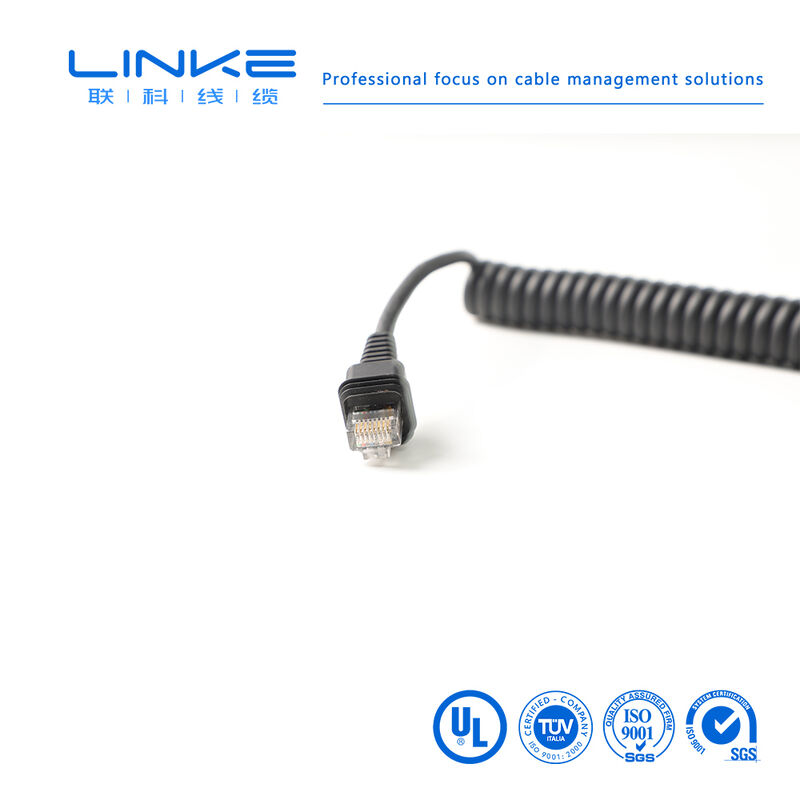 Kabel sieciowy Gigabit ekranowany przemysłowy kategorii 6 ze sprężyną i złączem RJ45 do przemysłowego Ethernetu