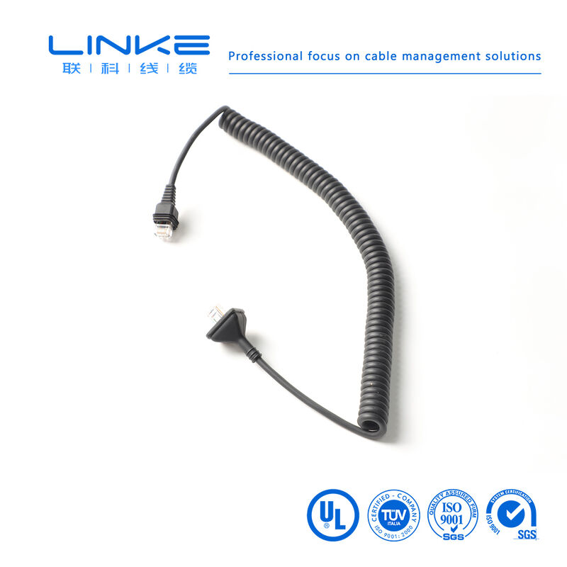 Kategoria 6 Gigabit Shielded Industrial Spring Network Cable z konektorem RJ45 do zastosowań Ethernet przemysłowych