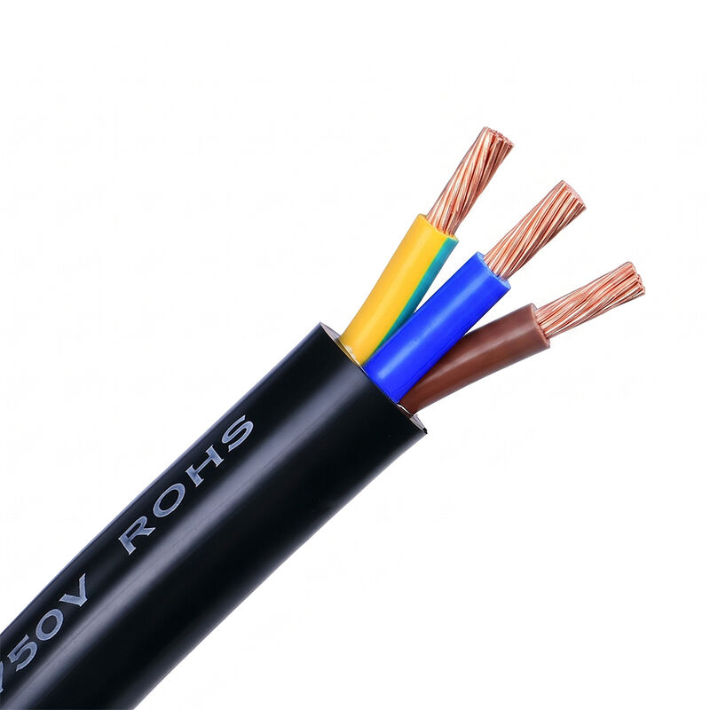 H05VV-F 3-żyłowy elastyczny kabel zasilający 6mm, drobno-skręcany przewodnik miedziany, powłoka PVC, wielożyłowy przewód elektryczny